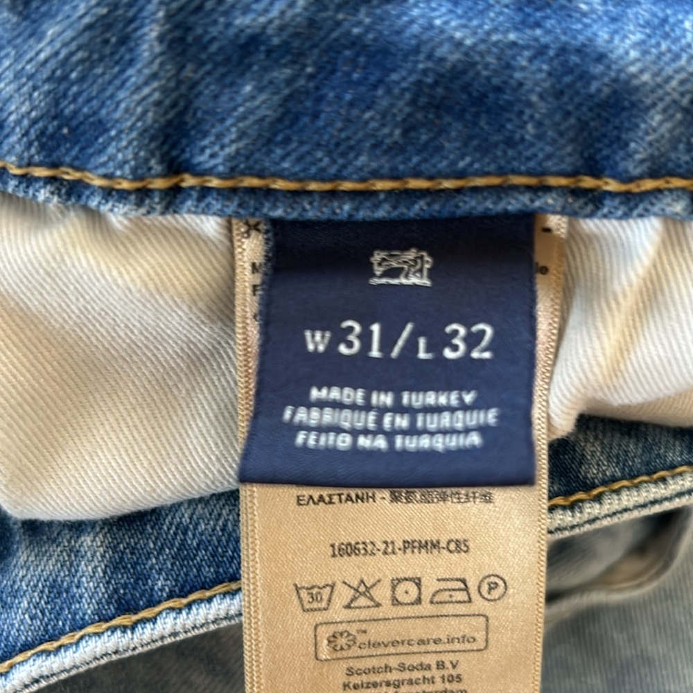 Scotch & Soda Mens Button Fly Jeans - Picture 4 of 6